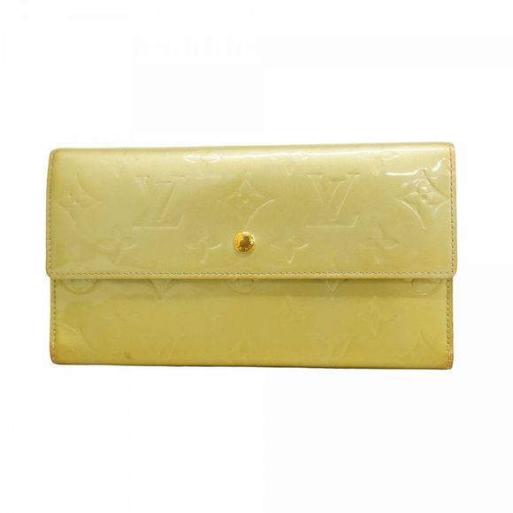 Louis Vuitton Vernis Porte Tresor International Tri-fold Long Wallet M91164 Gree - Picture 1 of 10